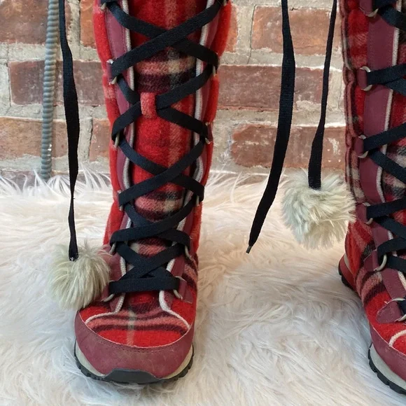 Nike Hi3 Plaid Winter Snow Boots, Size 5 - Picture 14 of 16